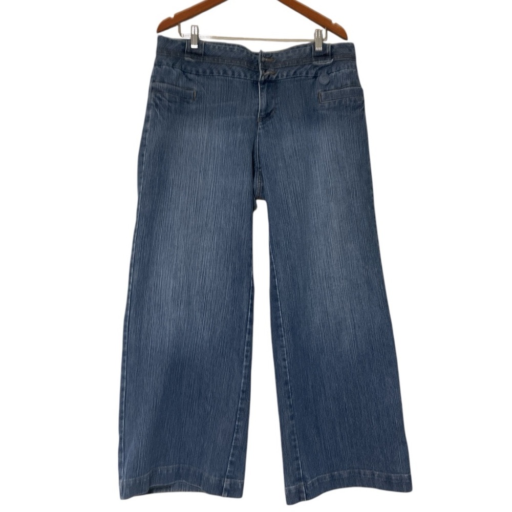 Y2K Vintage No Back Pocket Venezia Wide Leg Jeans 20